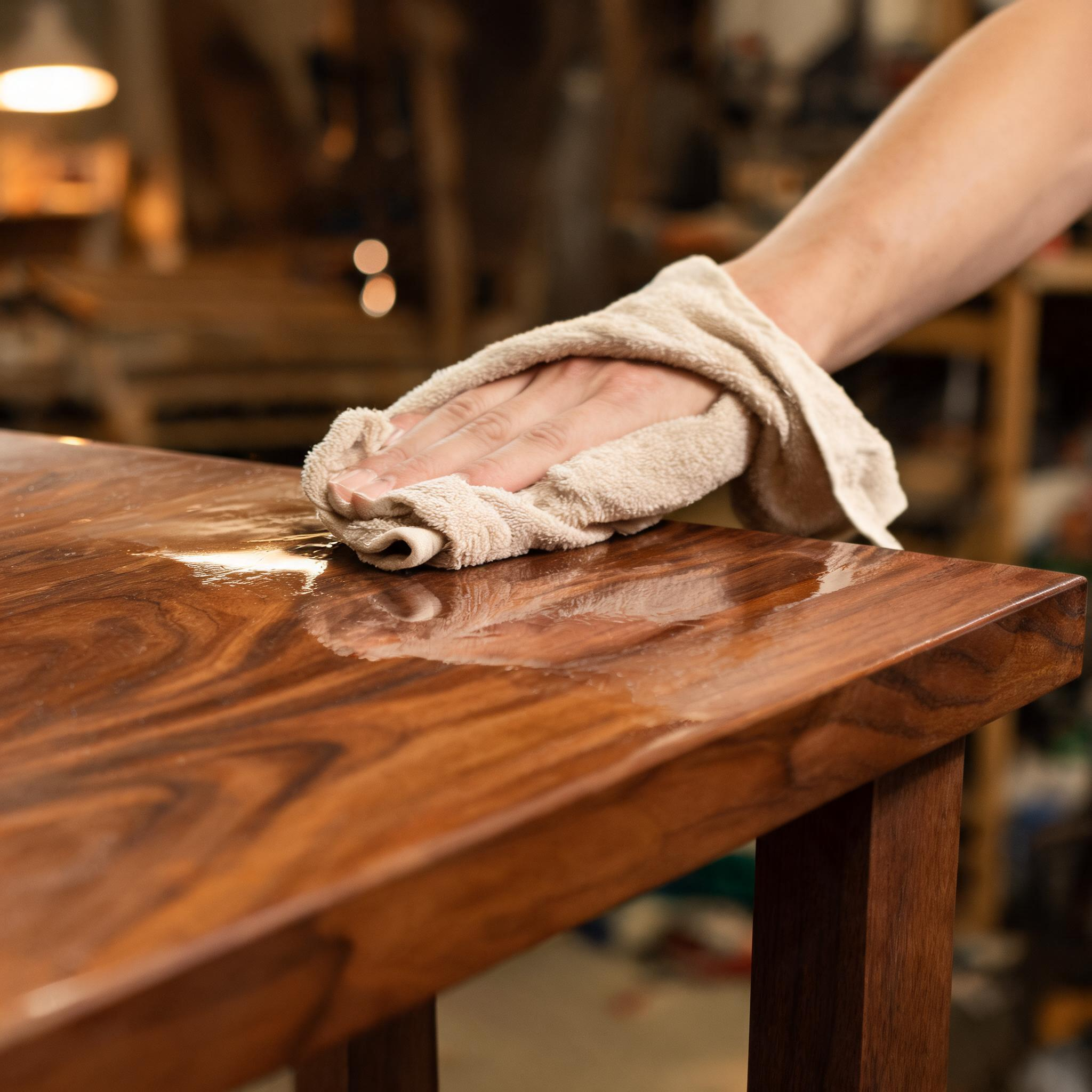 Semi-gloss furniture finish