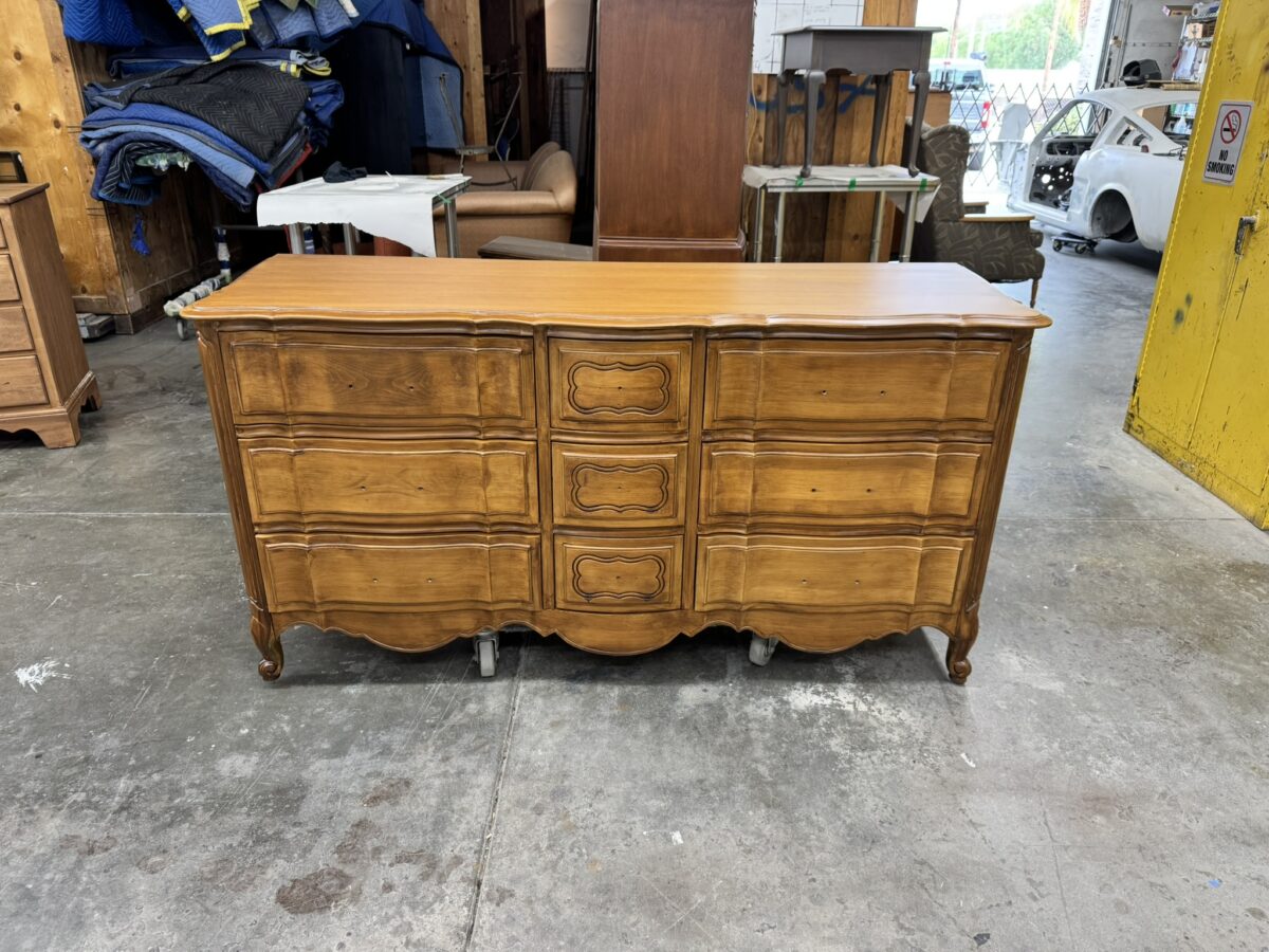 Restored Angelus dresser and highboy project