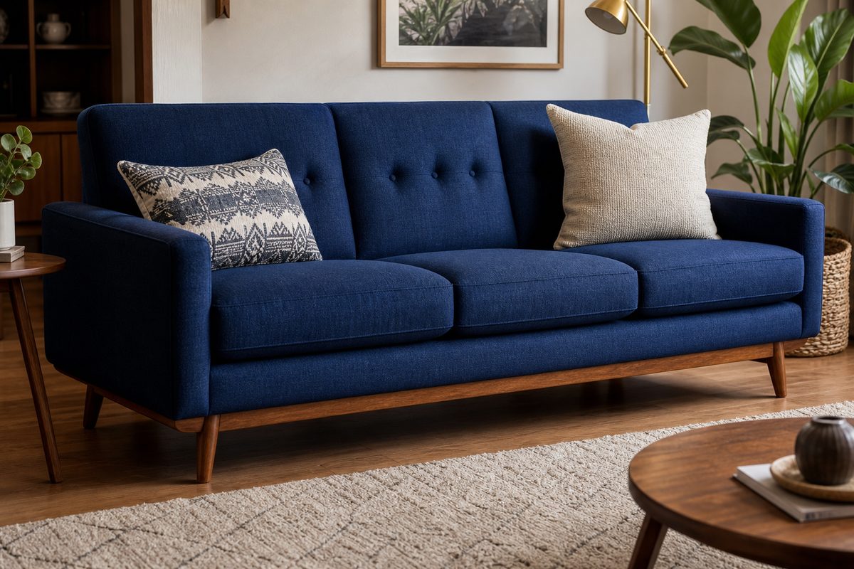 Sofa reupholstery in progress